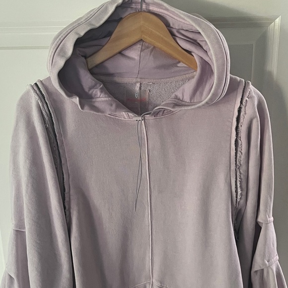 FP Movement Lavender Convertible Oversized Hoodie Sz XS - Picture 2 of 9